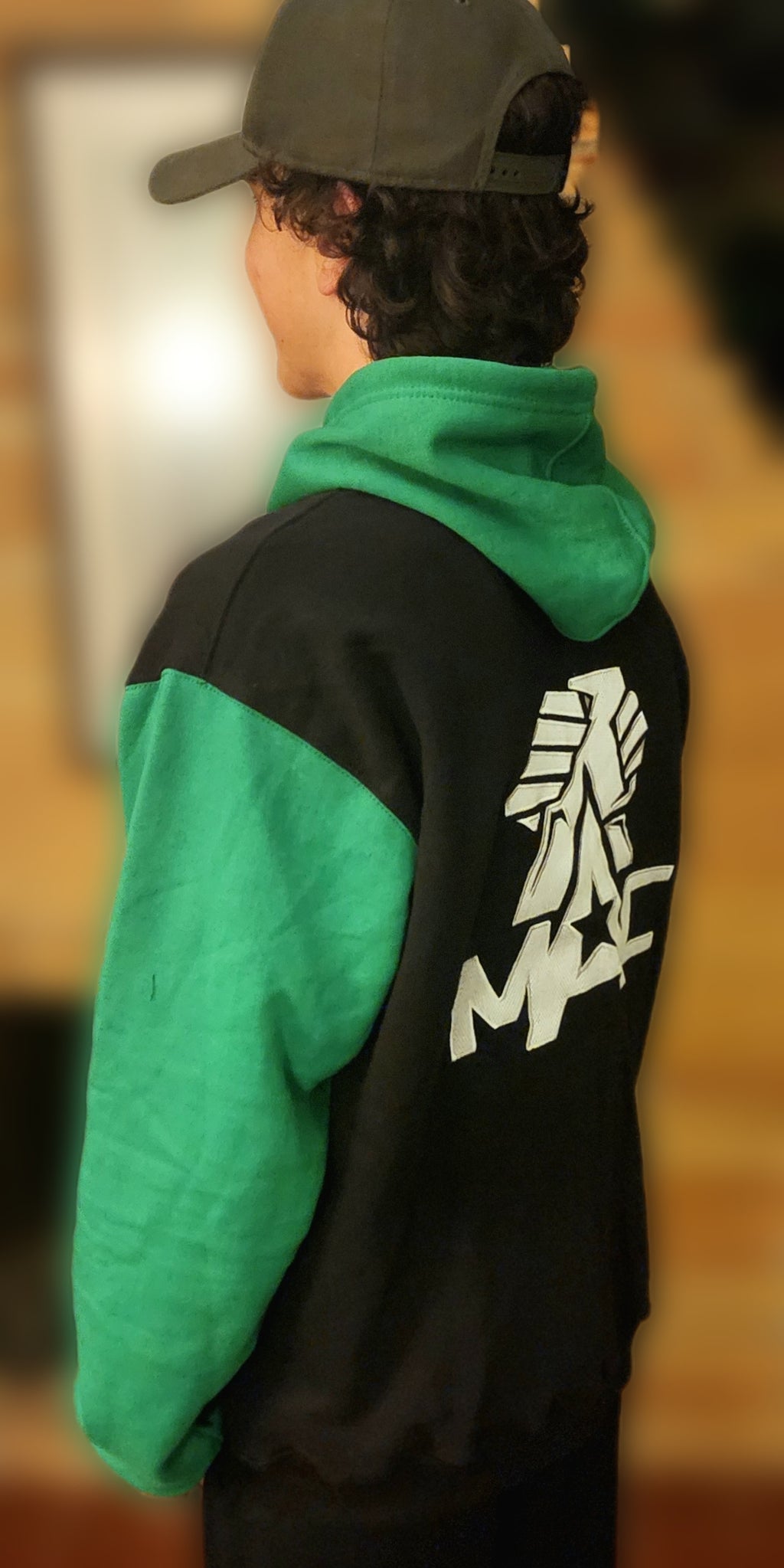 MAC Zip-up Hoodie - Black/Green