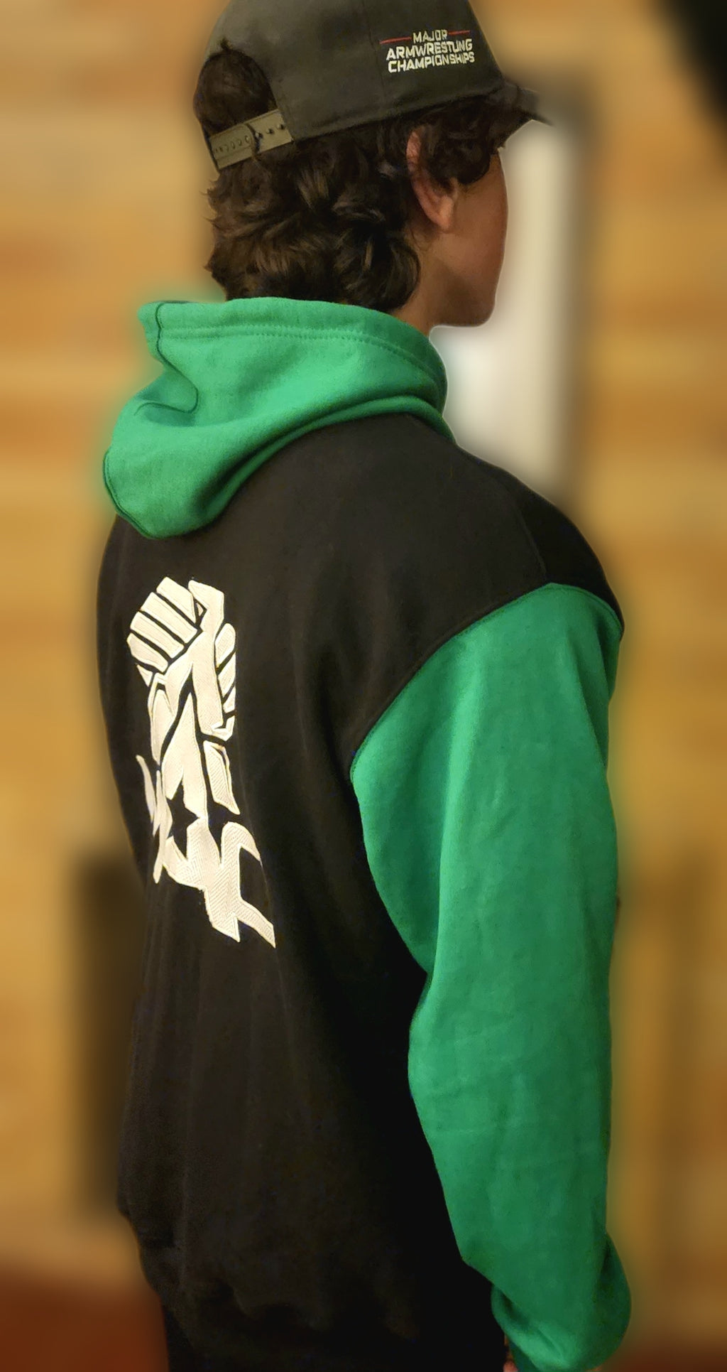 MAC Zip-up Hoodie - Black/Green