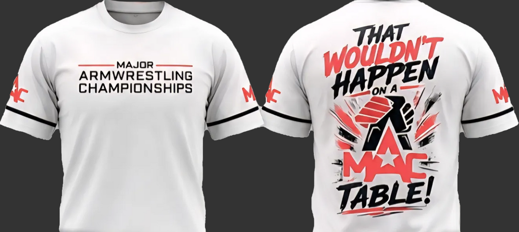 "That wouldn't happen on a MAC Table" Polyester Sport Tee Shirt.