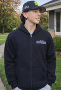 MAC Zip-up Cotton Hoodie with pockets. Major Armwrestling Championships.